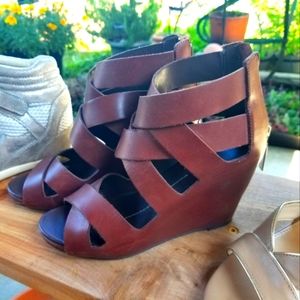 Real Leather Platform Shoes